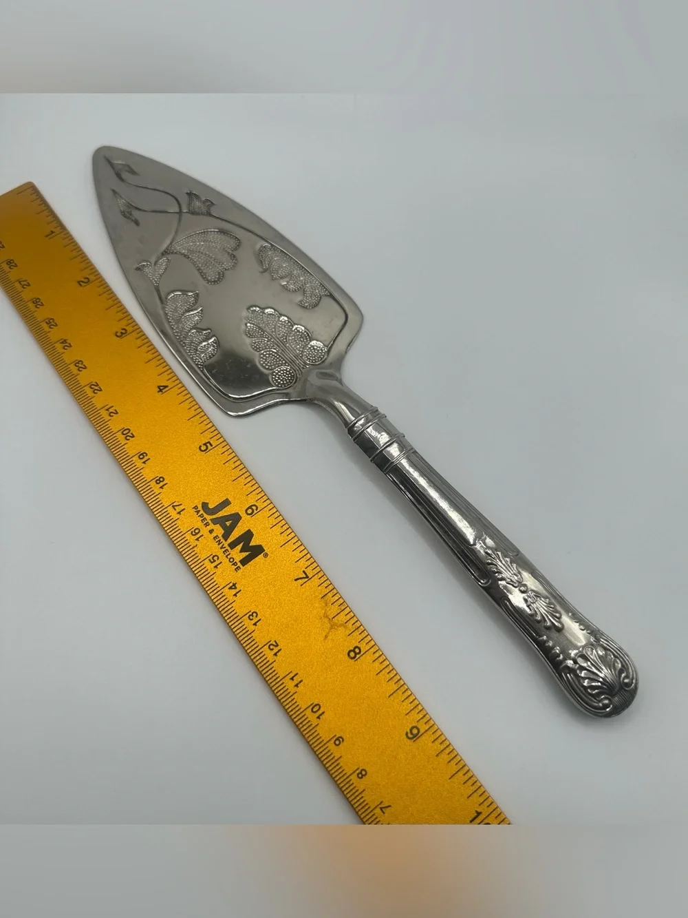 Pastry Cake Pie Server Silver Plated Mayell Queen Anne Kings Vtg Made in England